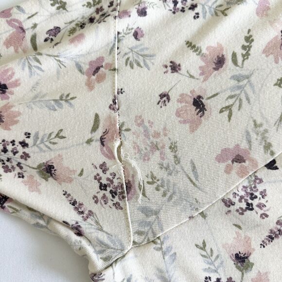 L.L. Bean Women’s 2X Plus Floral Nightgown Long Sleeve Henley Cotton Granny Chic - Picture 7 of 9